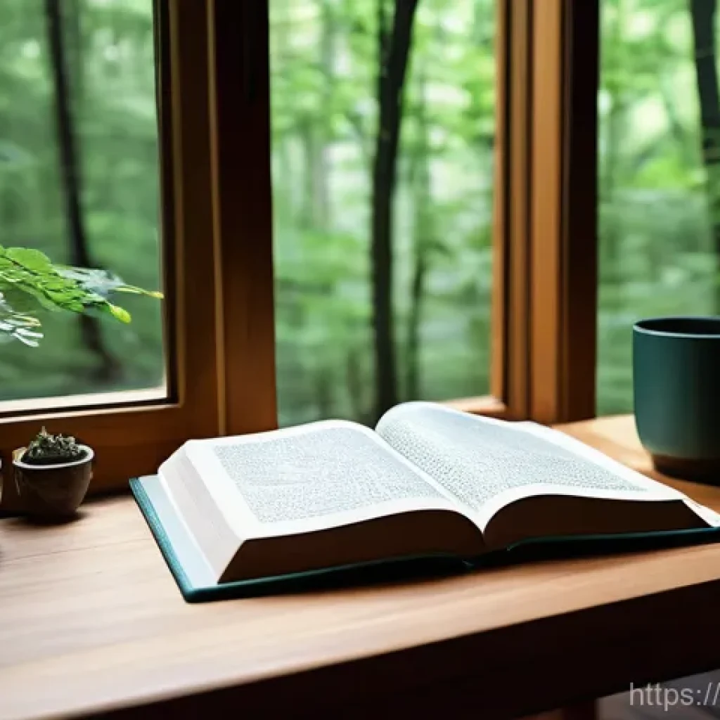 북 리트릿 도서관 체험 - **Prompt 1: Serene Forest Book Retreat**
    "A cozy, minimalist book retreat library nestled deep w...