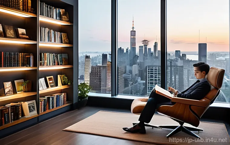 북 리트릿 도서관 체험 - **Prompt 1: Serene Forest Book Retreat**
    "A cozy, minimalist book retreat library nestled deep w...